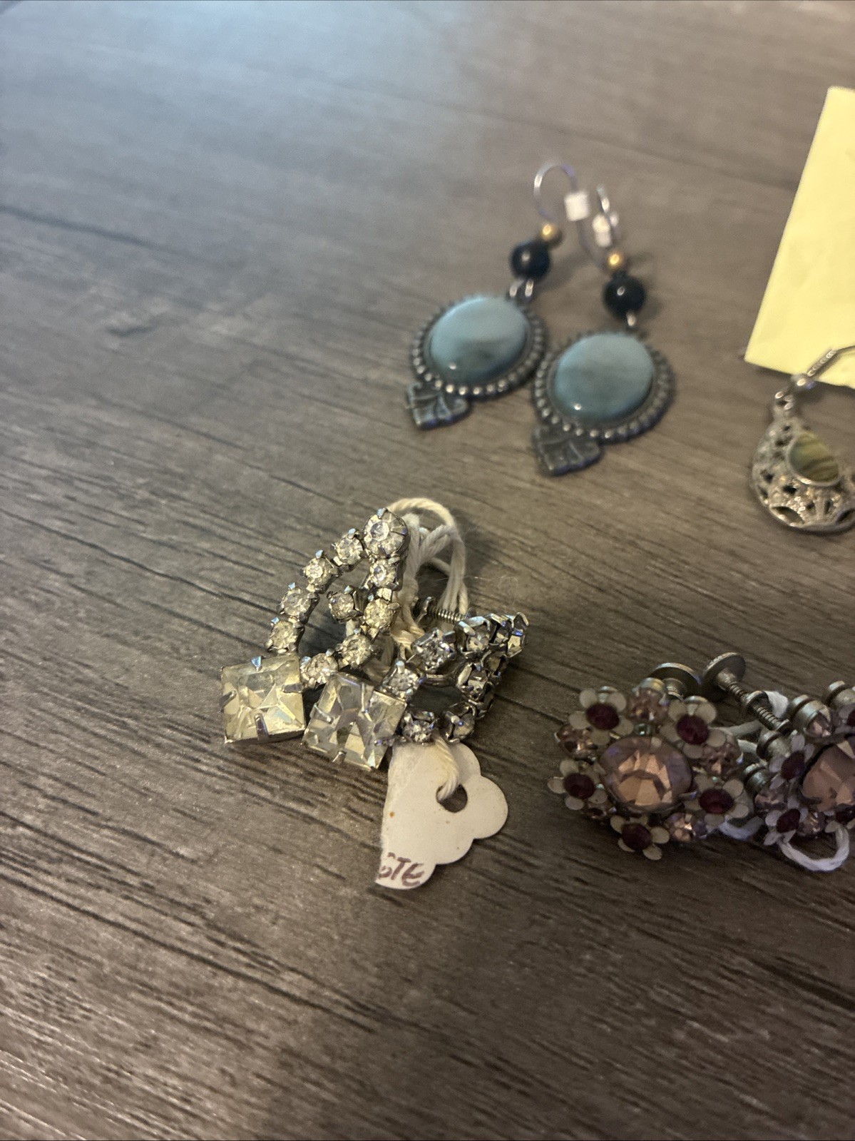 Bulk Vintage Earrings, Silver, And Other Metals/Gems 40 Grams