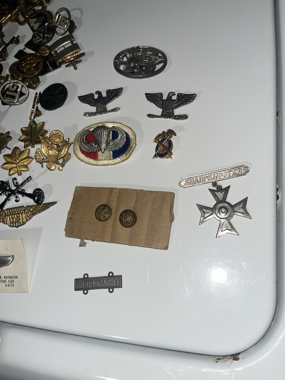 U.S. Army Pins WW2 Lot Army Navy Marines