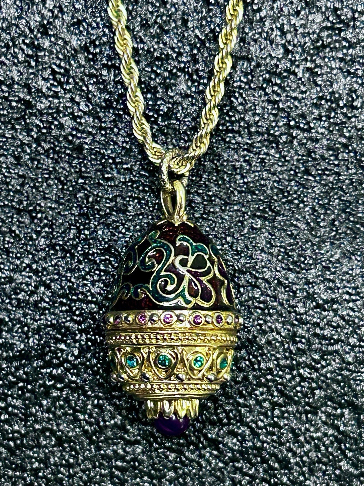 Edgar Berebi CASPIAN Egg Pendant Necklace 1st Folio Limited Edition Box Cert