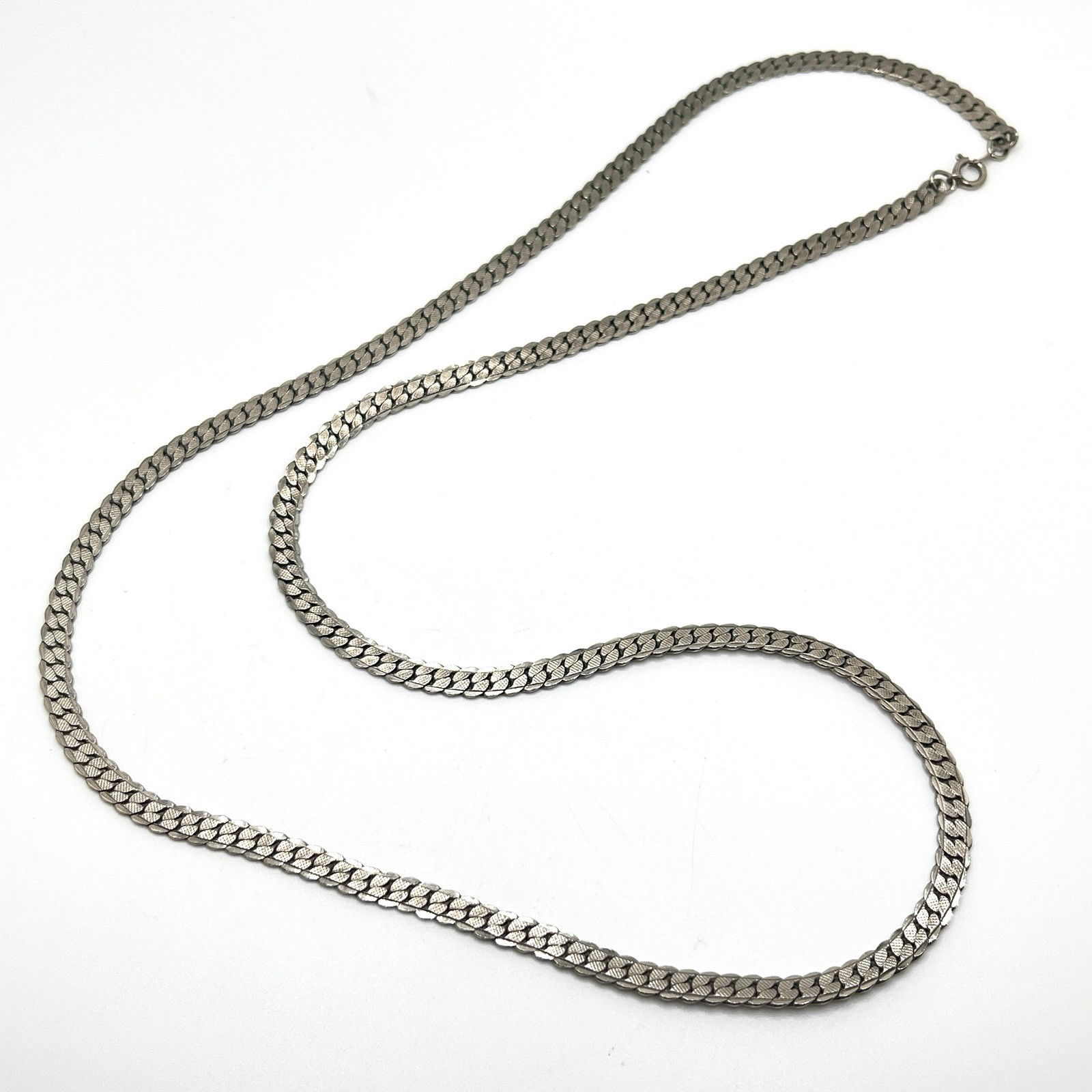 Vintage Lot of 6 Silver Tone Chain Necklaces Assorted