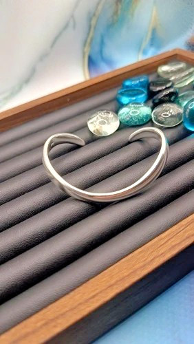 Elegant 925 Sterling Silver Bracelet Retro Vintage Open Bow Bracelet for Women