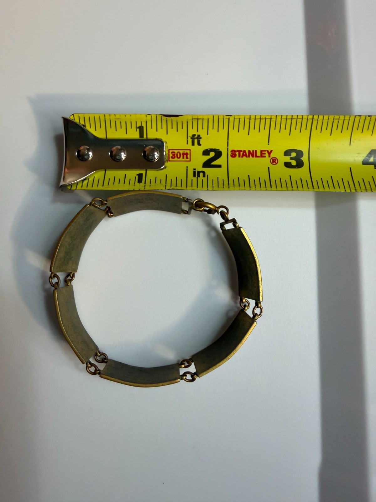 Vintage Havana Cuba Enamel Souvenir Travel Bracelet Panel Links Mid-Century