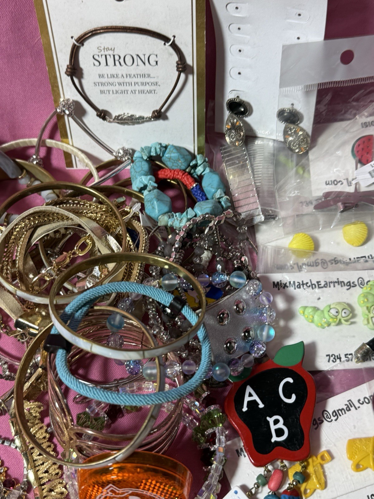 Costume Jewelry Lot VTG Rhinestone Set Givenchy Whiting & Davis Solid Perfume