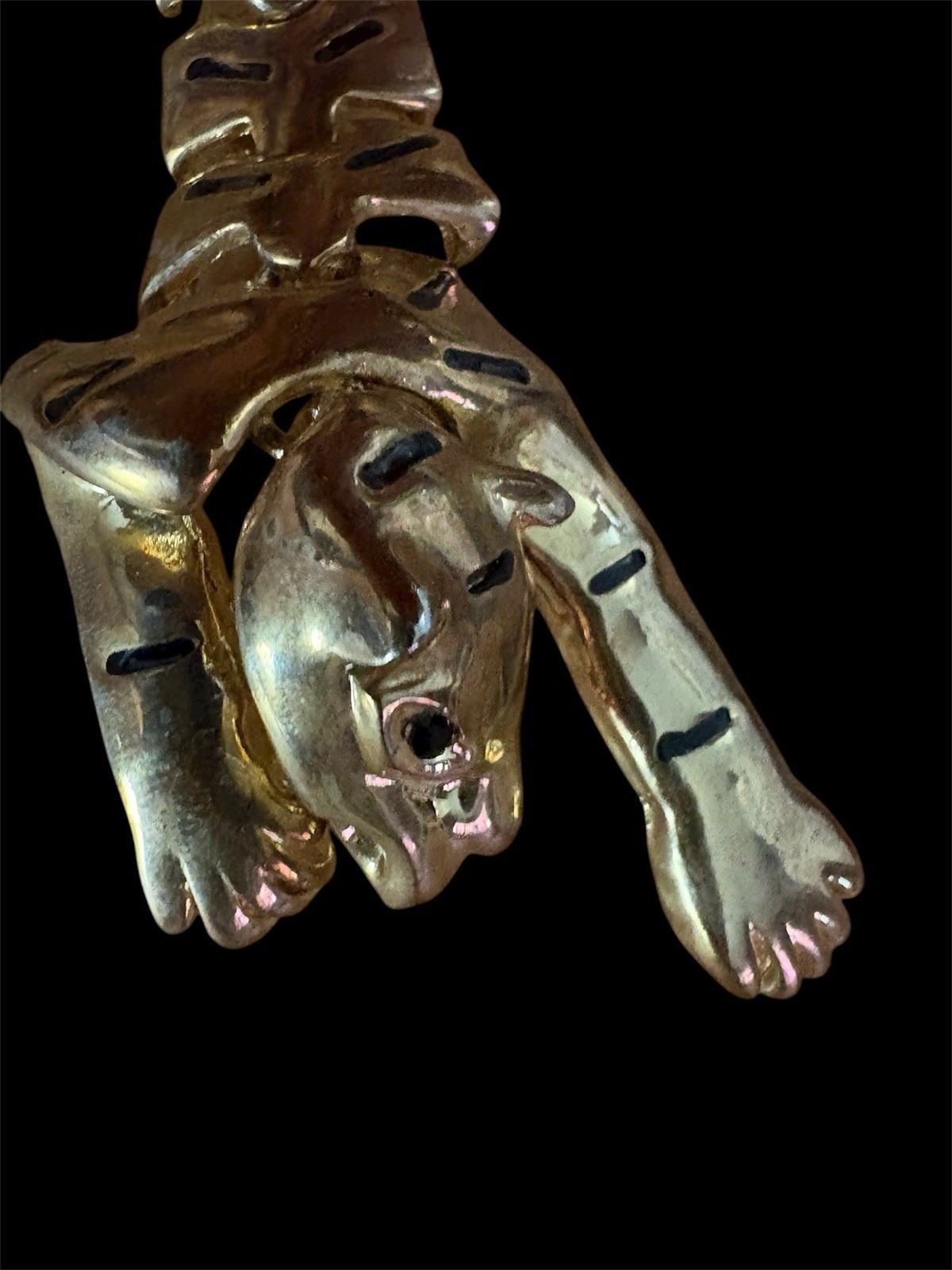 Vintage Articulated Tiger Pin