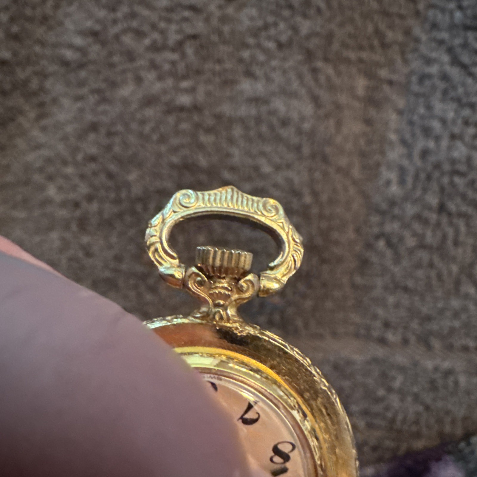 Vintage Pocket Watch Gold Tone Yes It Works.