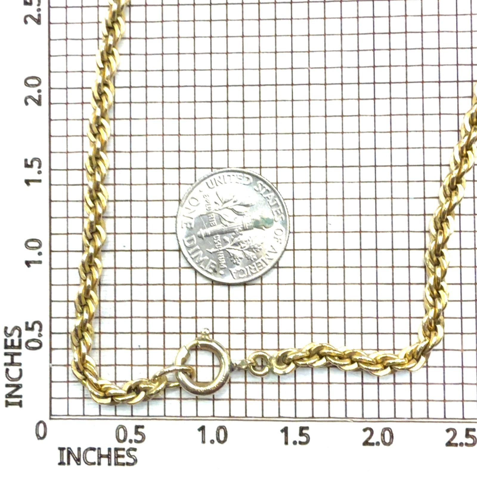 Vintage 25 Inch 12K Gold Filled 3.7 mm Rope Chain, 24.5 Grams