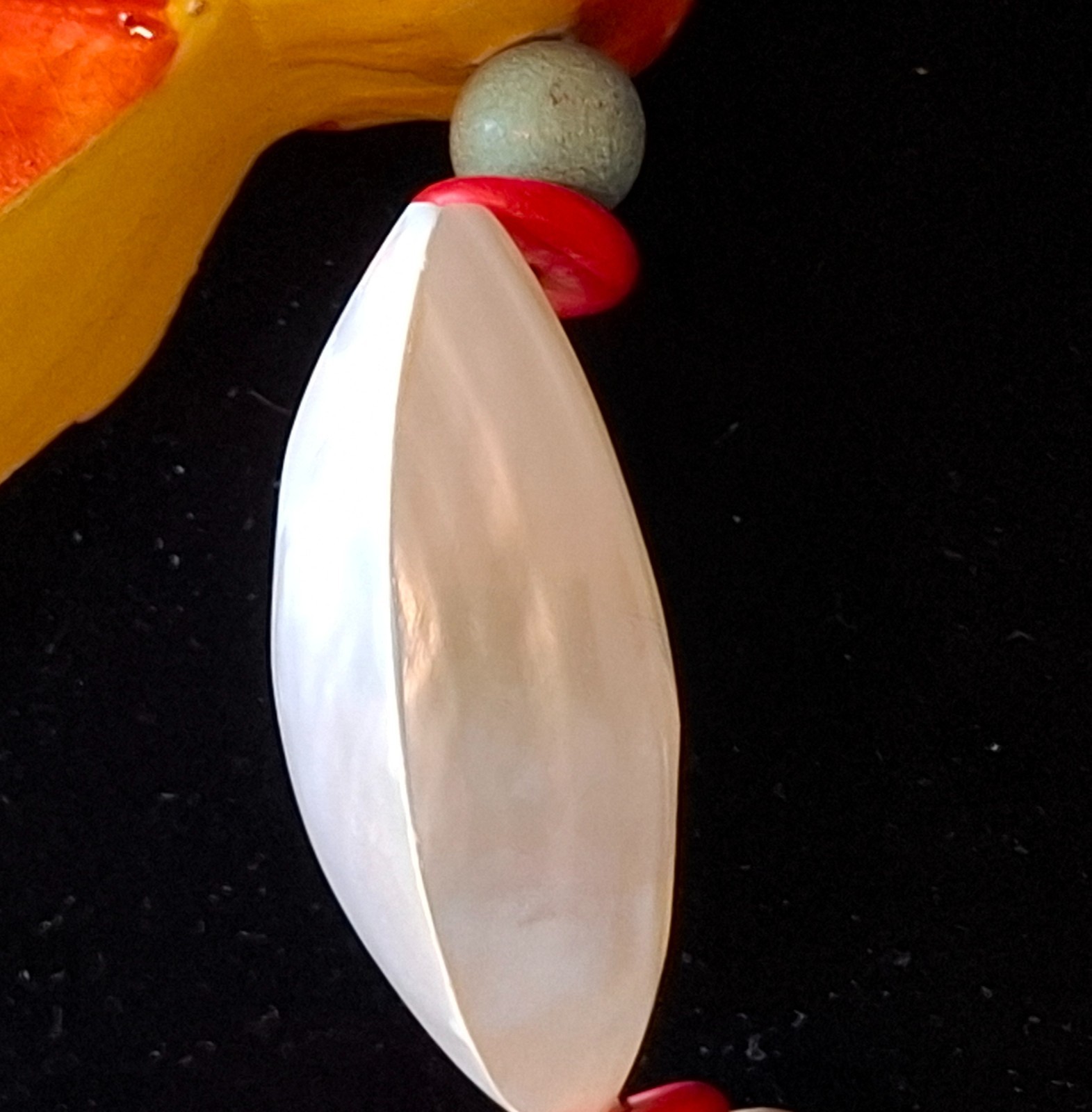 Vintage Tropical Jewelry Hand-Carved Parrots, Wood Beads, Seeds Necklace