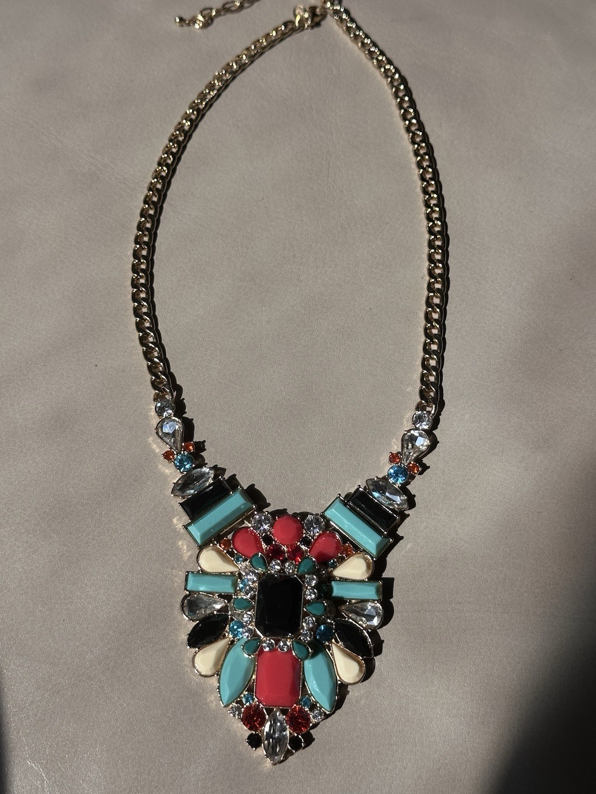 JOAN RIVERS CLASSICS COLLECTION Vintage Statement Mosaic Necklace in Box
