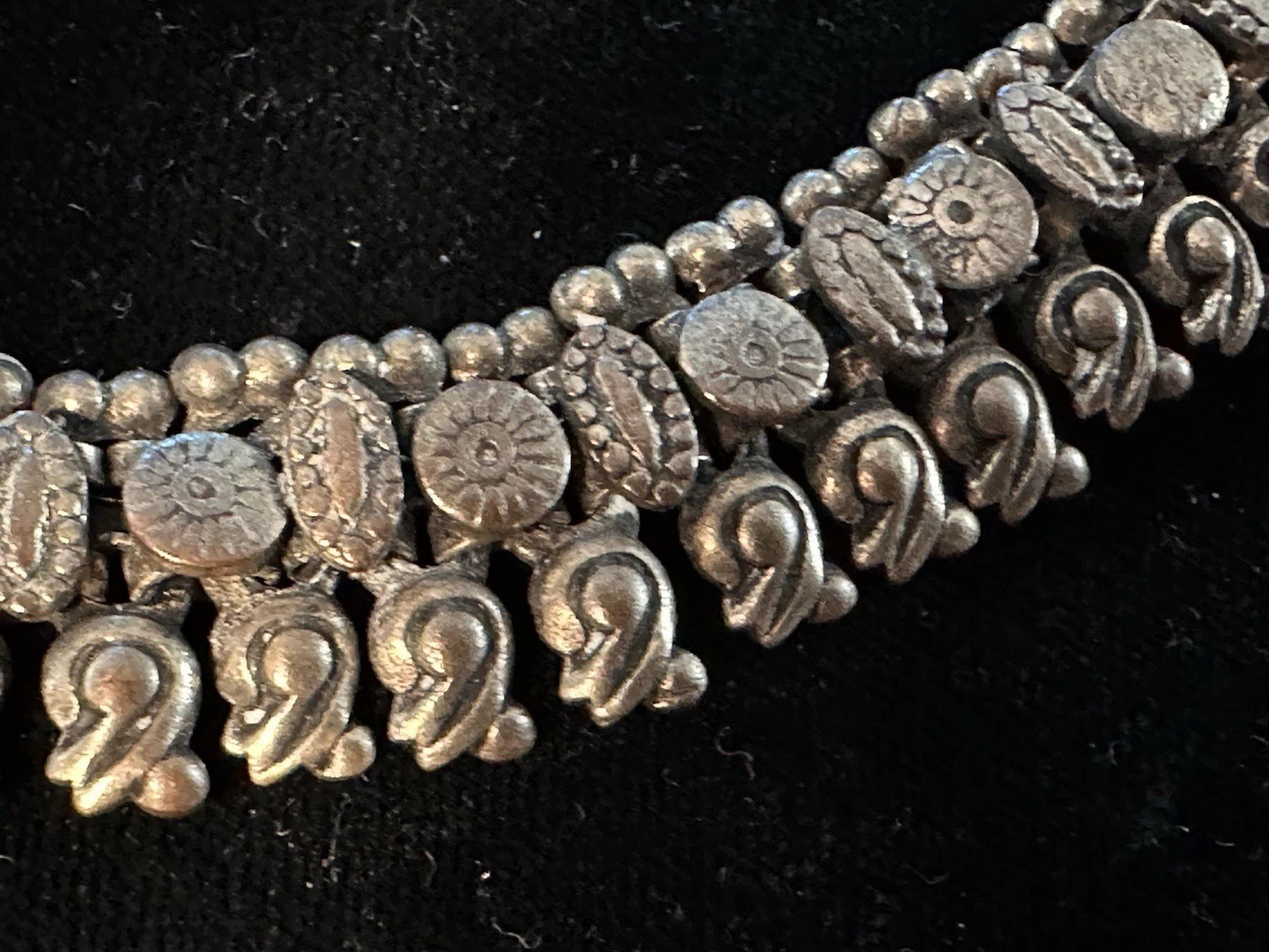 Vintage fancy Victorian Revival Brass Book Chain Necklace 18” Long Hook Clasp