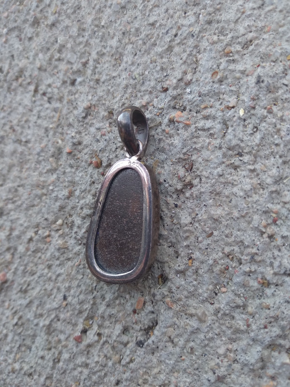 Australian? Boulder Opal Pendant Vintage Sterling Silver 925