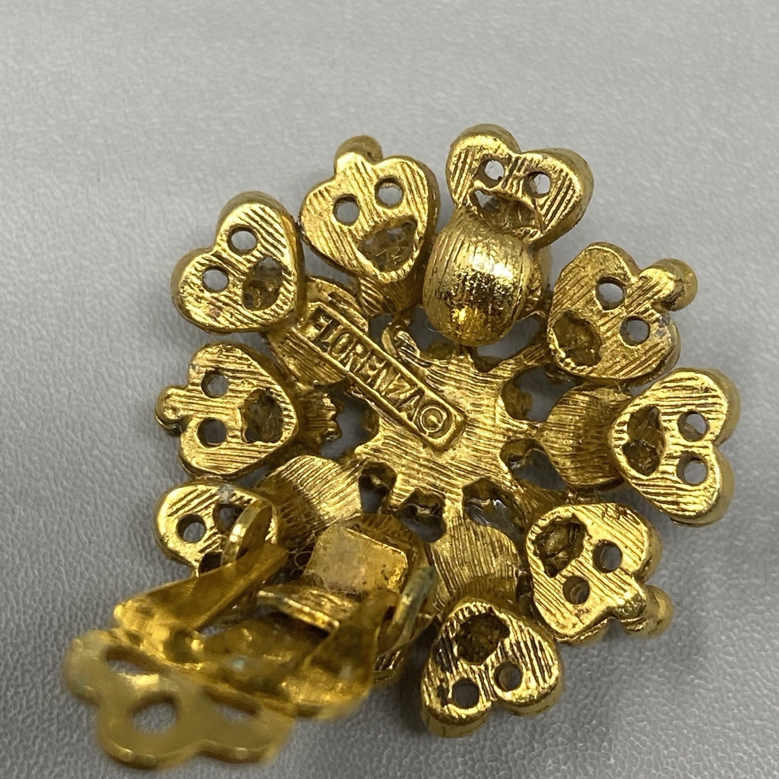 VTG Rhinestone Single Earring Lot 20 Astro Nolan Miller Florenza Trifari Coro
