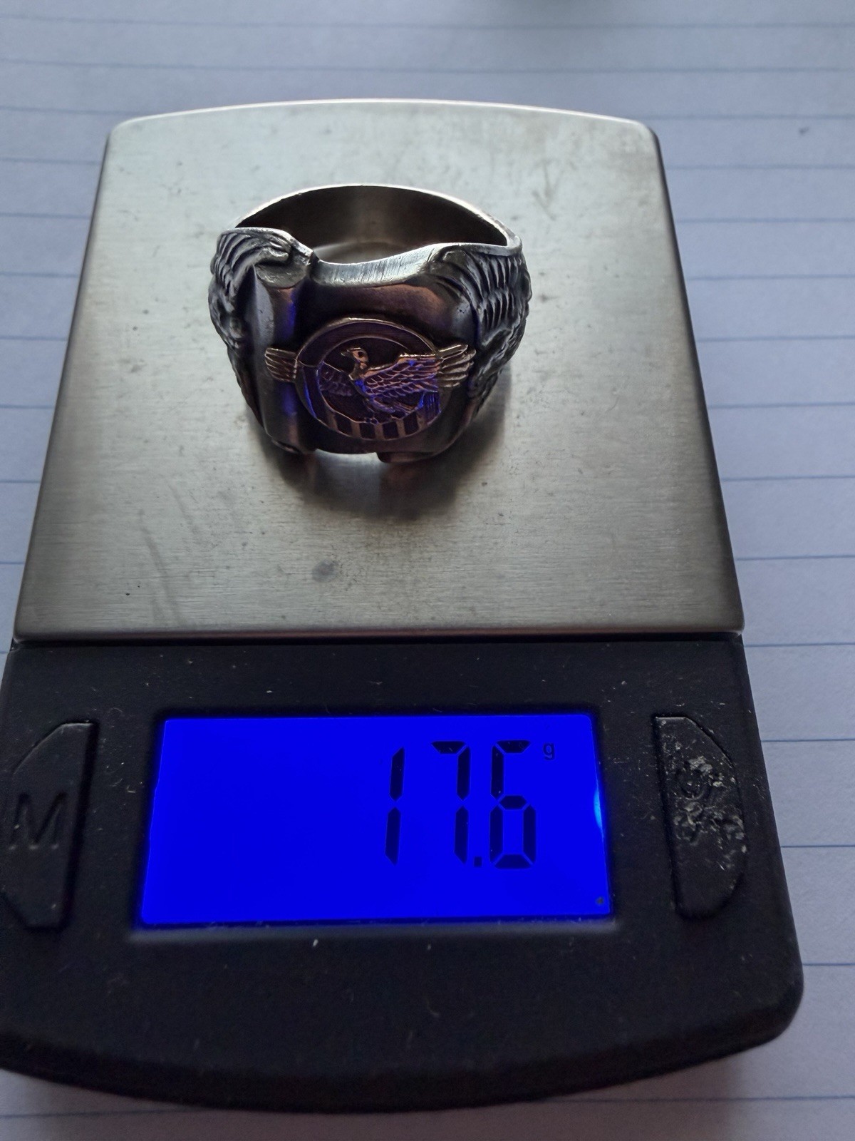 Vintage Relief US Army Ruptured Duck Ring WWII Class Ring