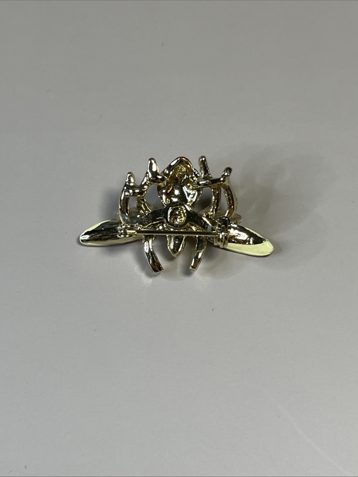 Vintage Brooch Bee Bug Insect Enameled Gold Tone Nature