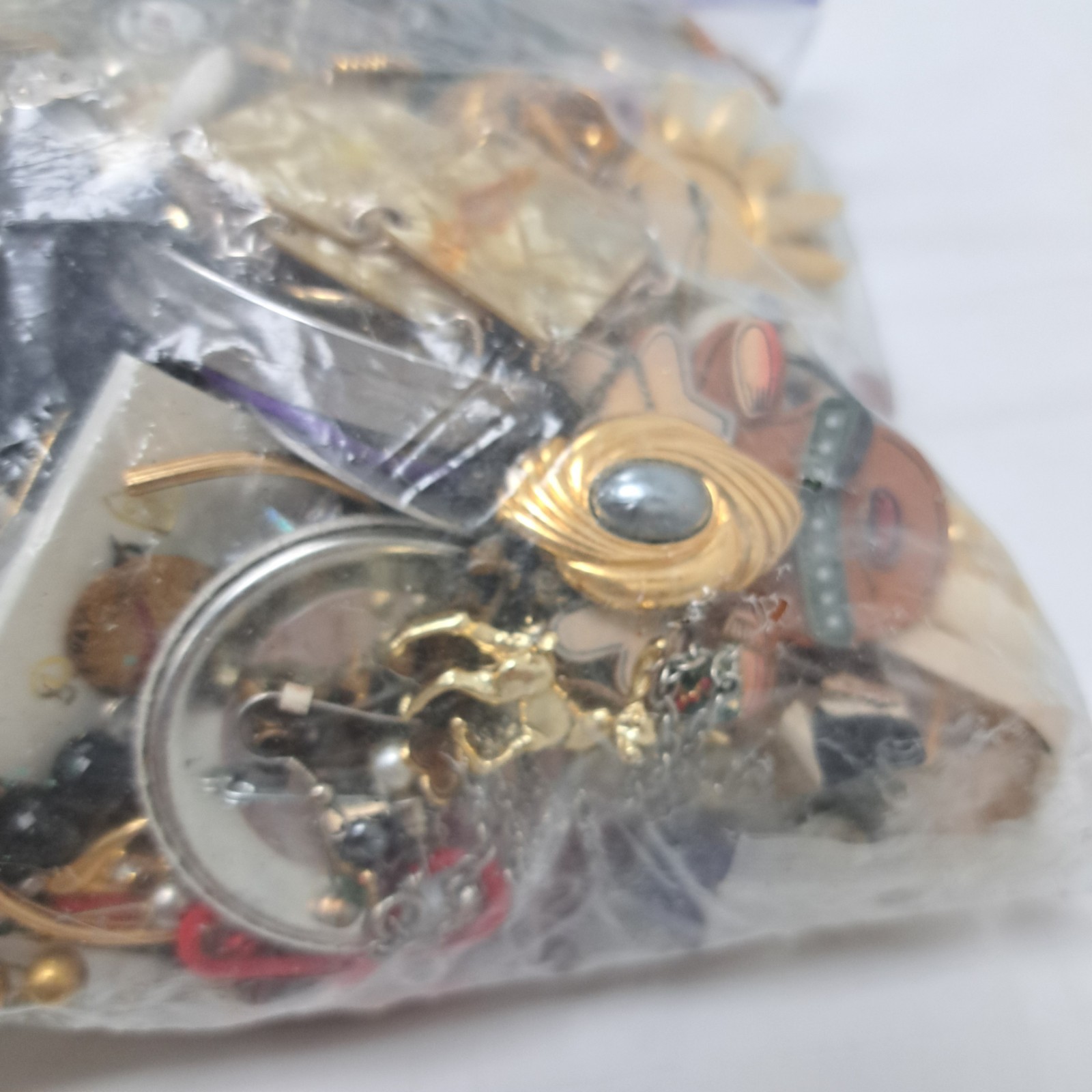Bag Old Unsearched Jewelry Lot Vintage Estate Find Junk Drawer Large