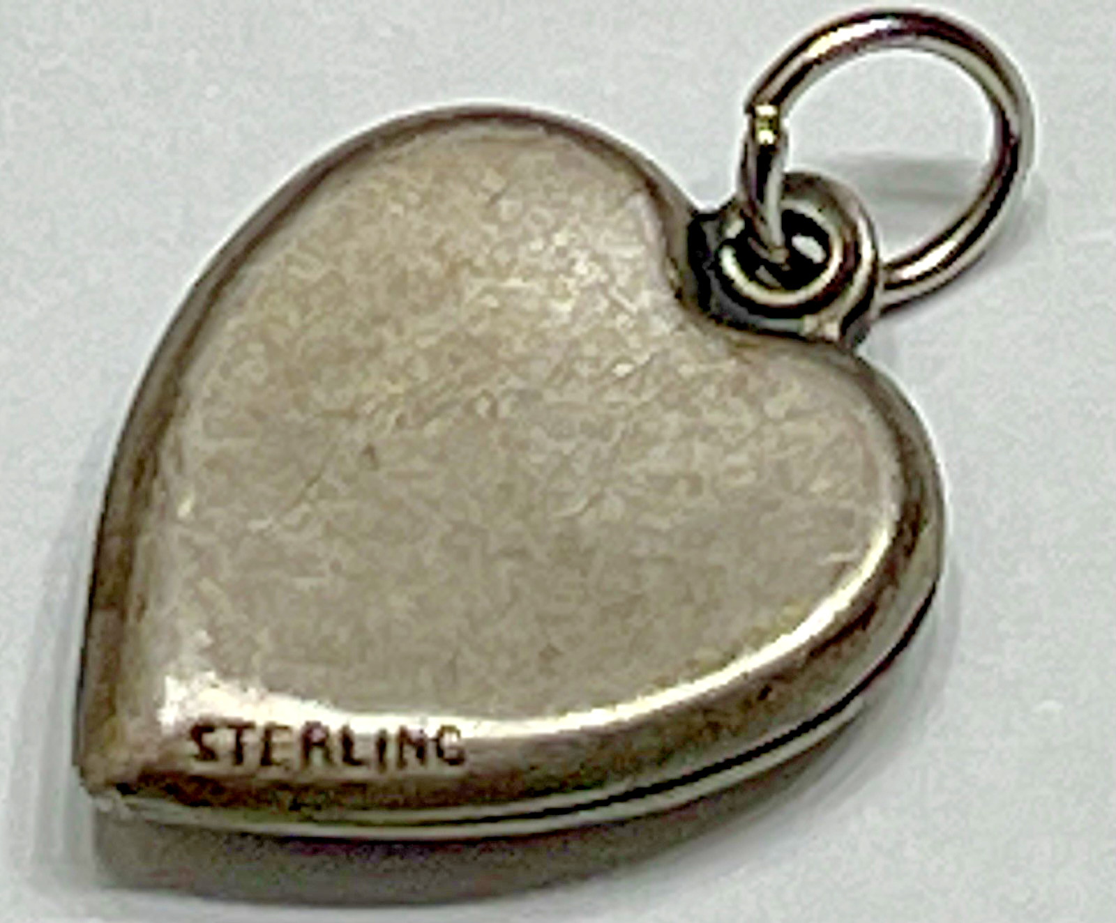 Sterling Silver Dog Heart Charm Pendant Vintage Antique Puffy Scottie Dogs 925