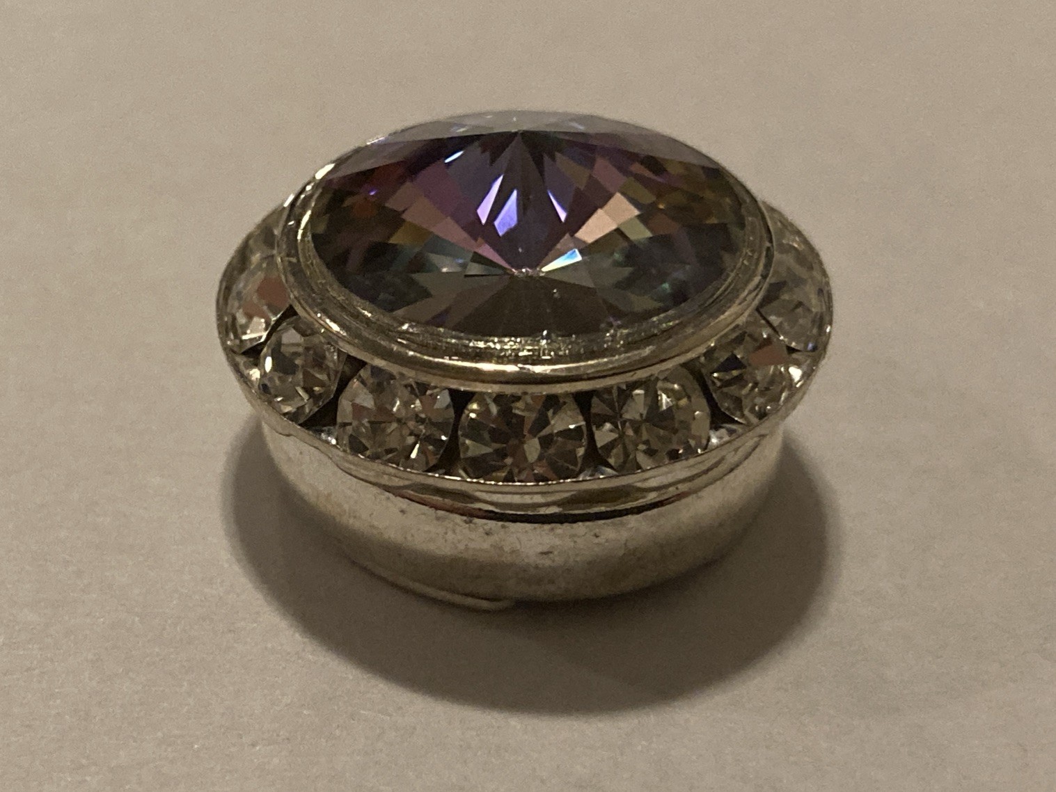 Swarovski Rivoli Rhinestone Button Cover 20mm Crystal