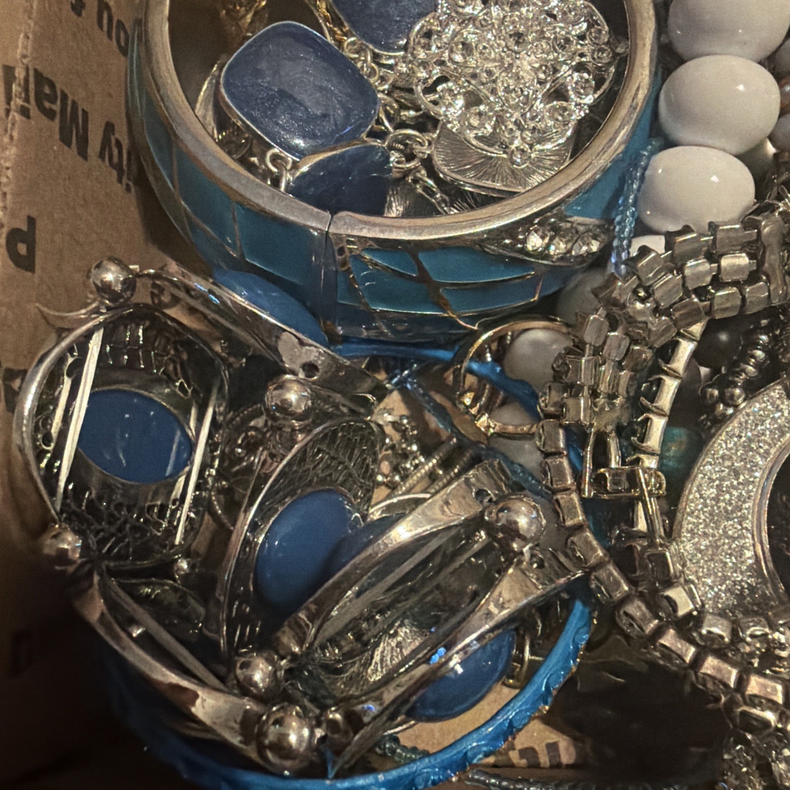 Vintage to Now Jewelry Lot, ALL WEARABLE Untested. No Broken. Box E8