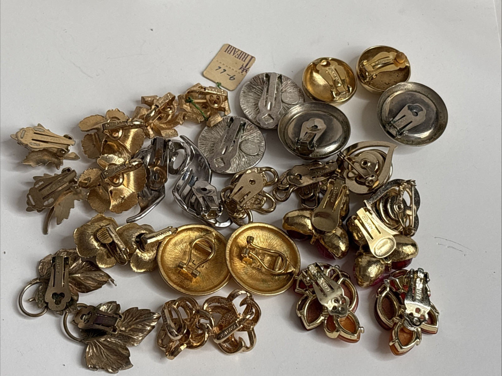Lot | Vintage Designer Signed Earrings | Kramer, Lisner, Trifari Coro Bergere