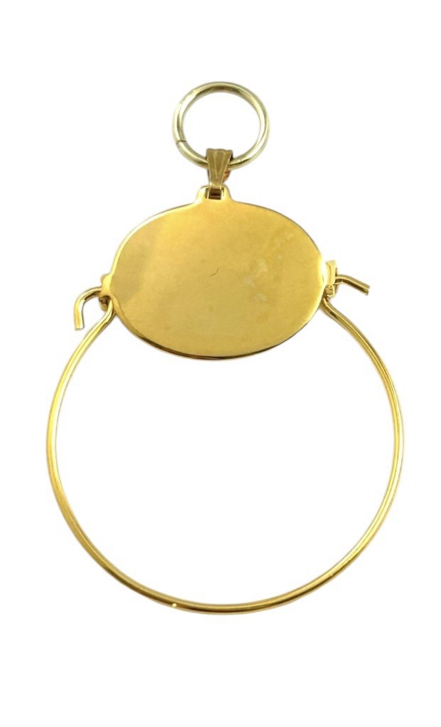Vintage Charm Holder Pendant Vintage Jewelry Gold Plated Metal