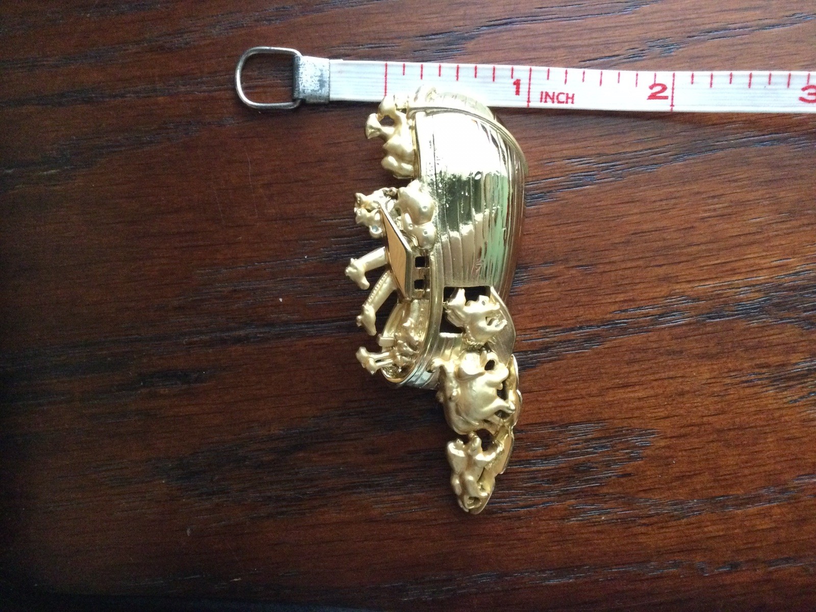 Danecraft Gold Tone Noah’s Ark Brooch
