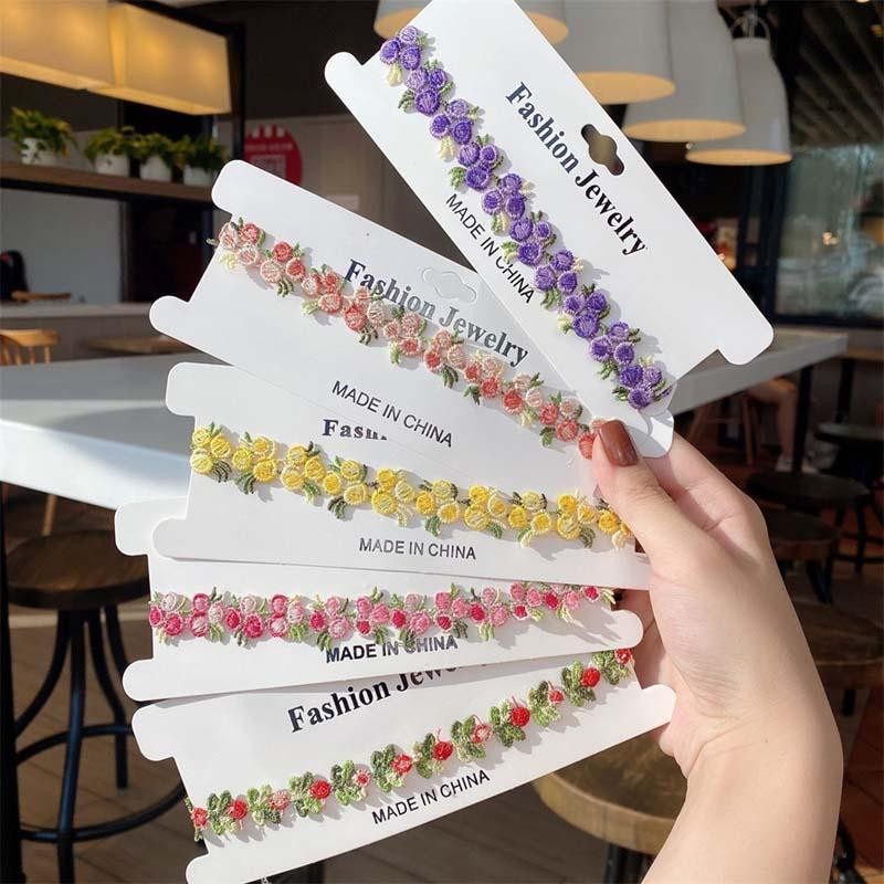 Korean Sweet Flower Lace Choker Necklace – Vintage Clavicle Wedding Jewelry Gift