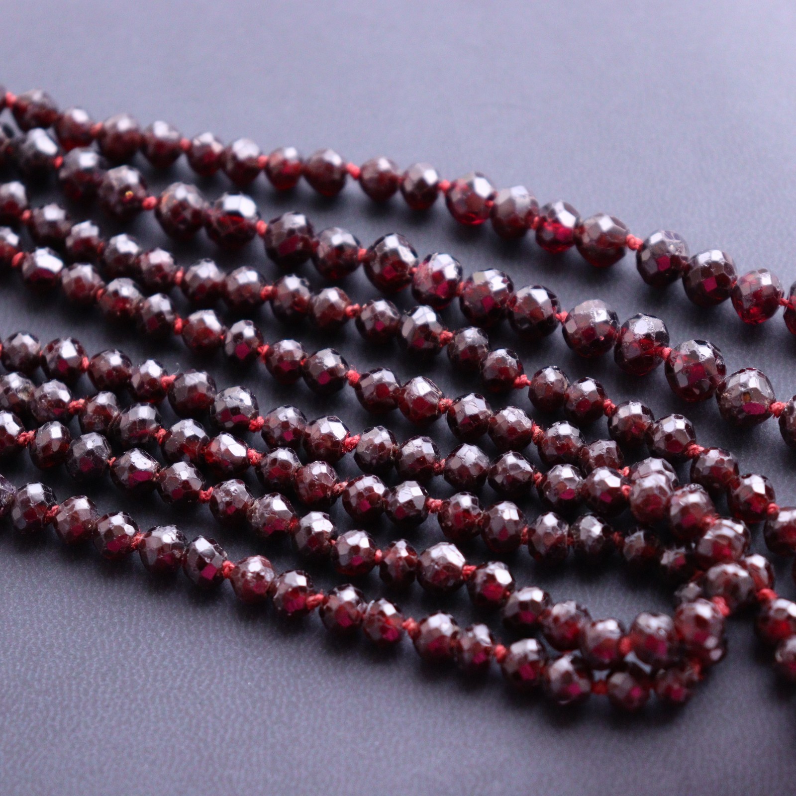 Vintage Long Faceted Garnet Necklace – NO TARIFF