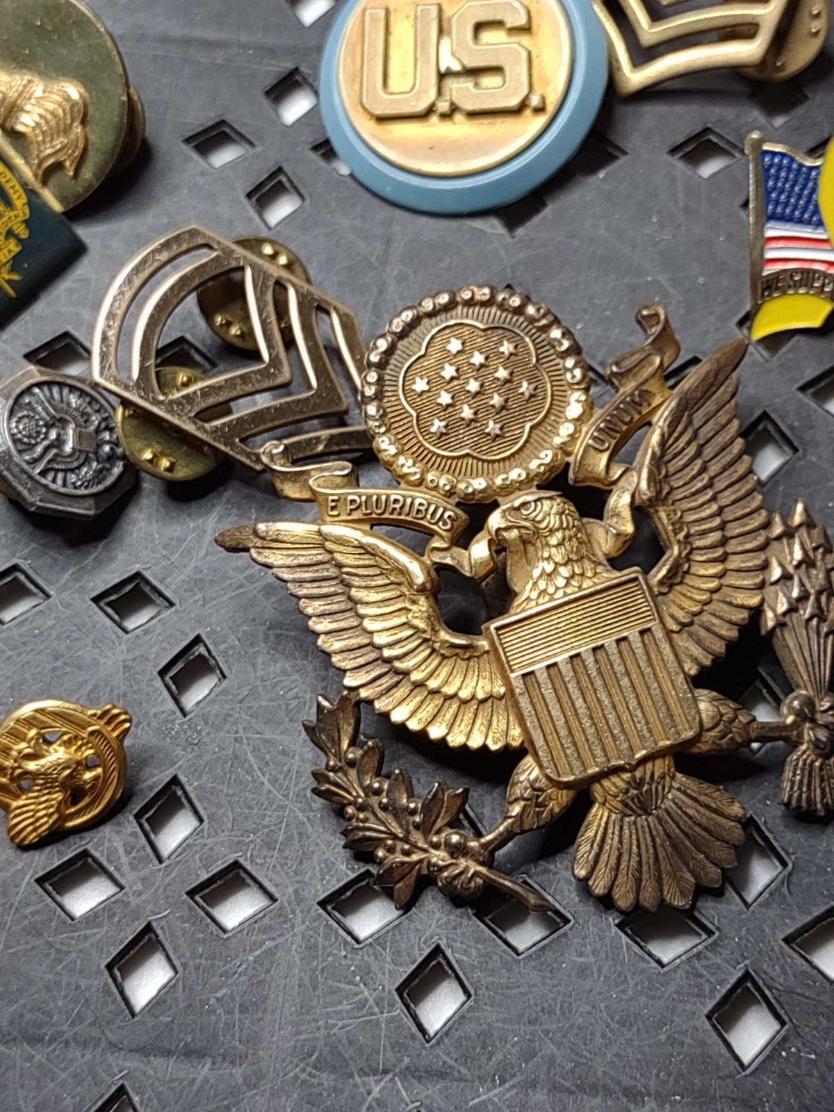 Lot Of Military Themed Pins Military Pin Lot DSTAC