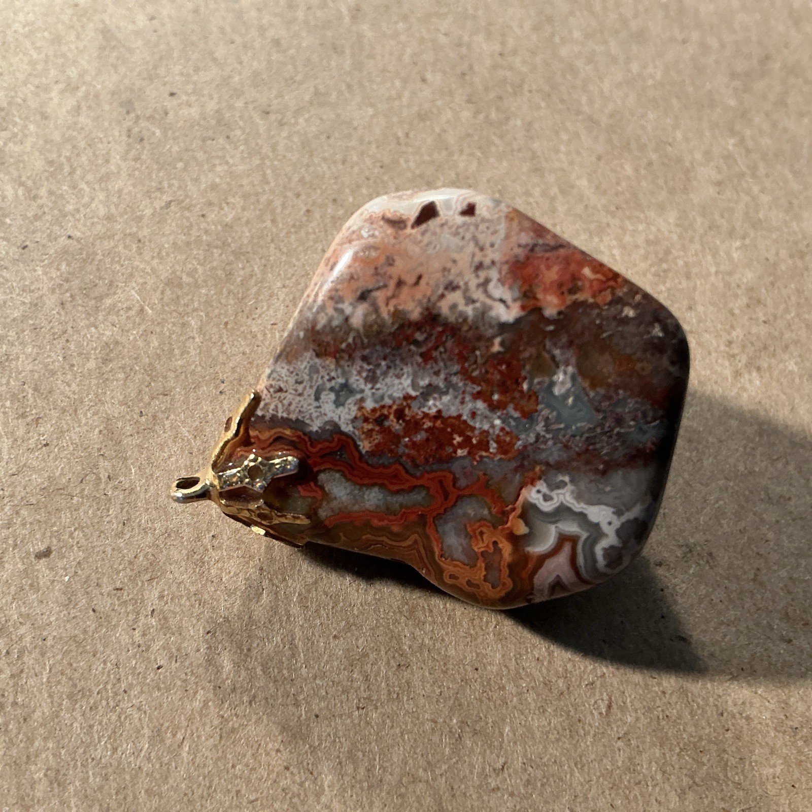 Vintage Jasper Agate Pendant