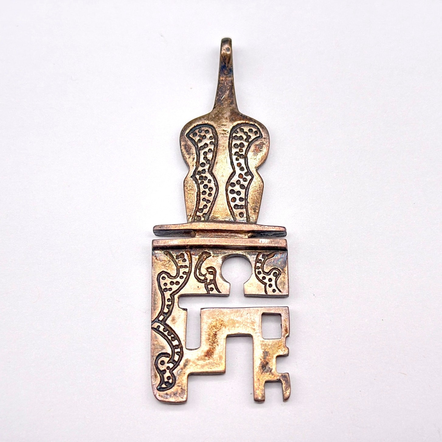 Vintage Modernist Abstract Sterling Silver Pendant