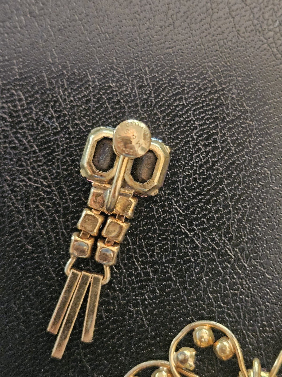 M.S. 1/20th 12k Gold Filled Brooch And Clip Earrings Screwback Marks Spencer GF