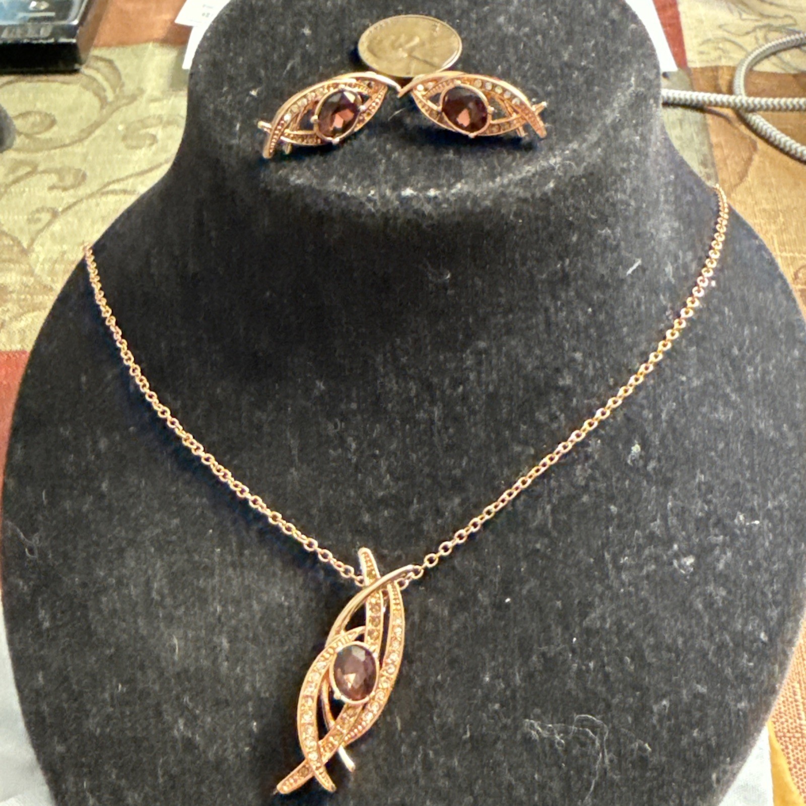 Vintage N.A.T Necklace & Earrings