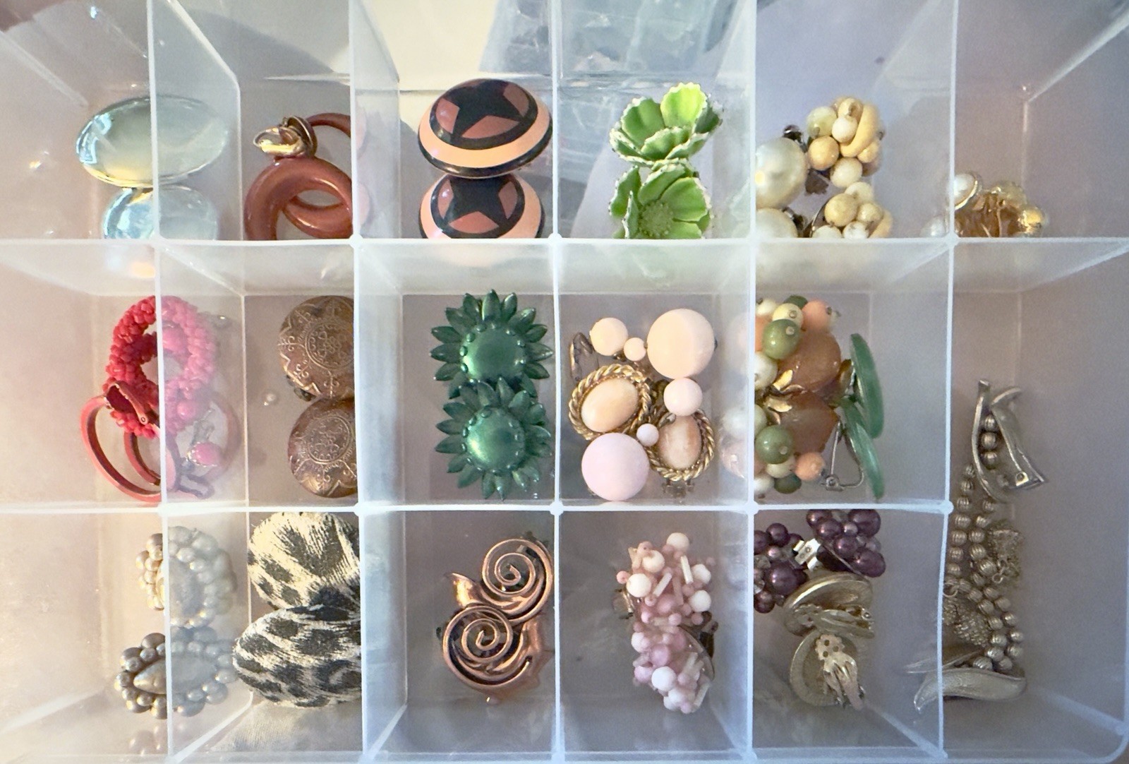 Vintage Earrings Lot Mid-1900s