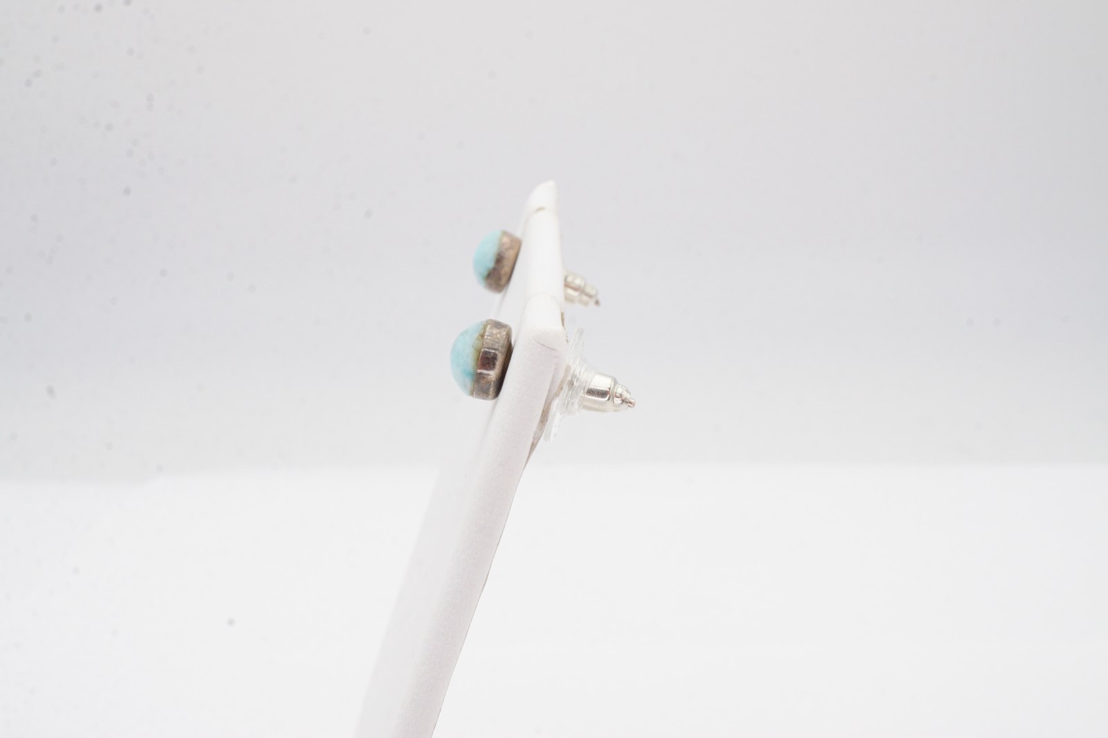 Vintage Sterling Silver 925 Larimar Earrings