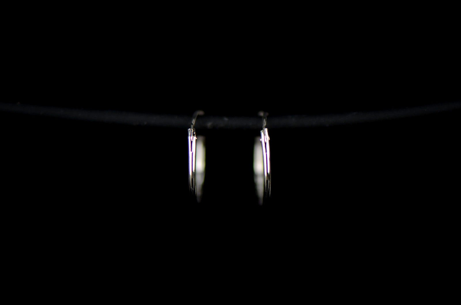 Sterling Silver Hoops Pierced Earrings