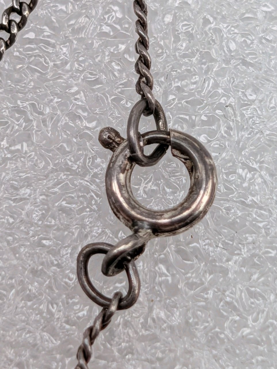 Dainty Vintage Sterling Silver 925 Tiger’s Eye Pendant Necklace