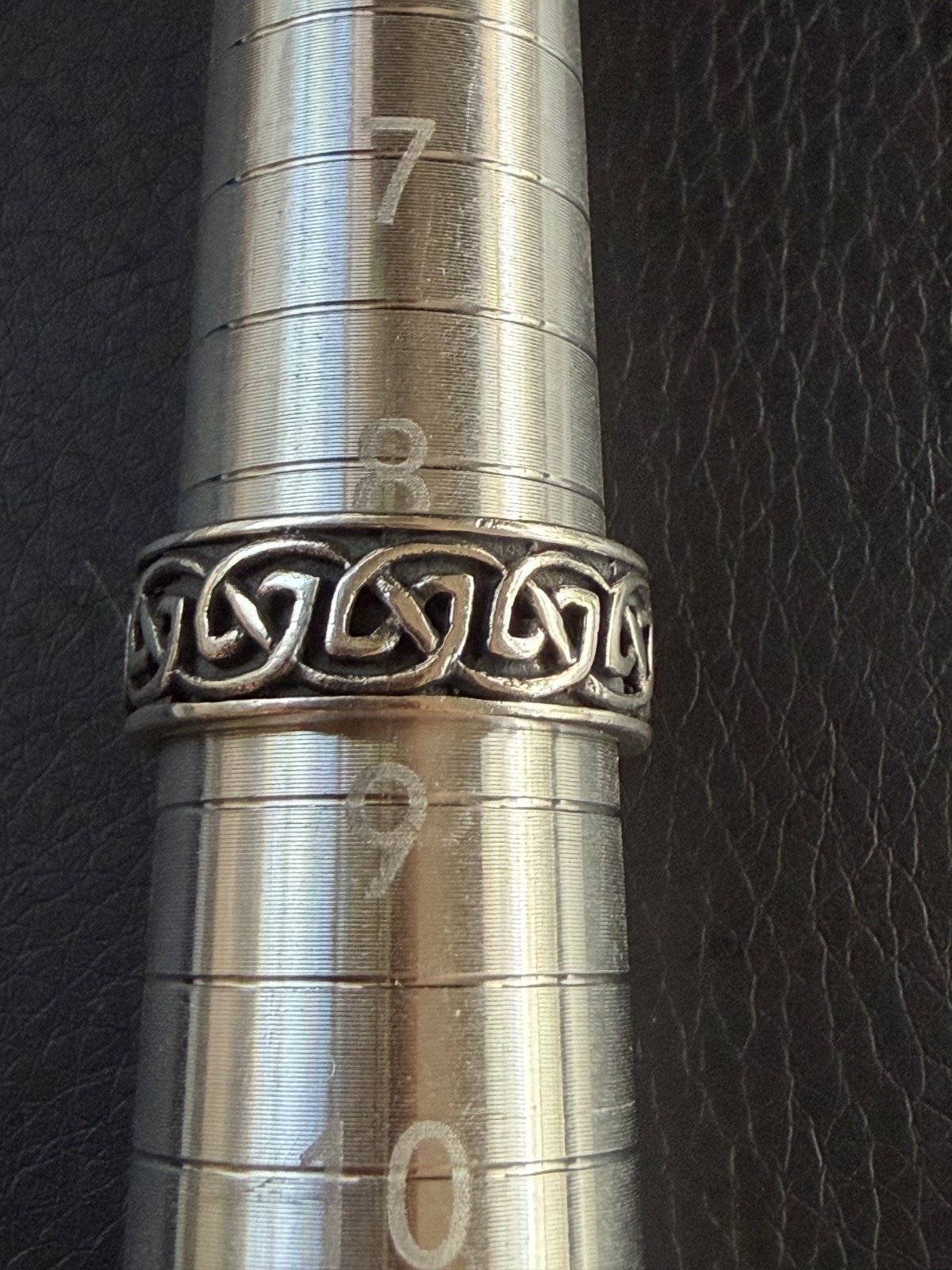 NEW Vintage Celtic Knotwork Sterling Silver Band 925 Ring size 8.5