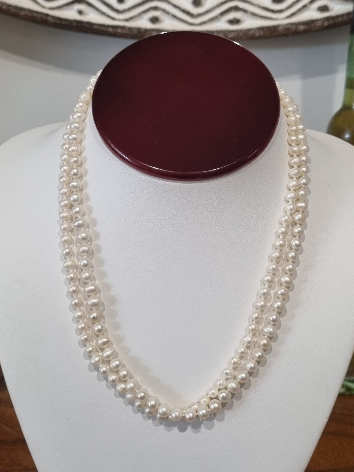 Two Vintage (2) 14k Gold Single Strand Pearl Necklaces c1990s JCM See Video