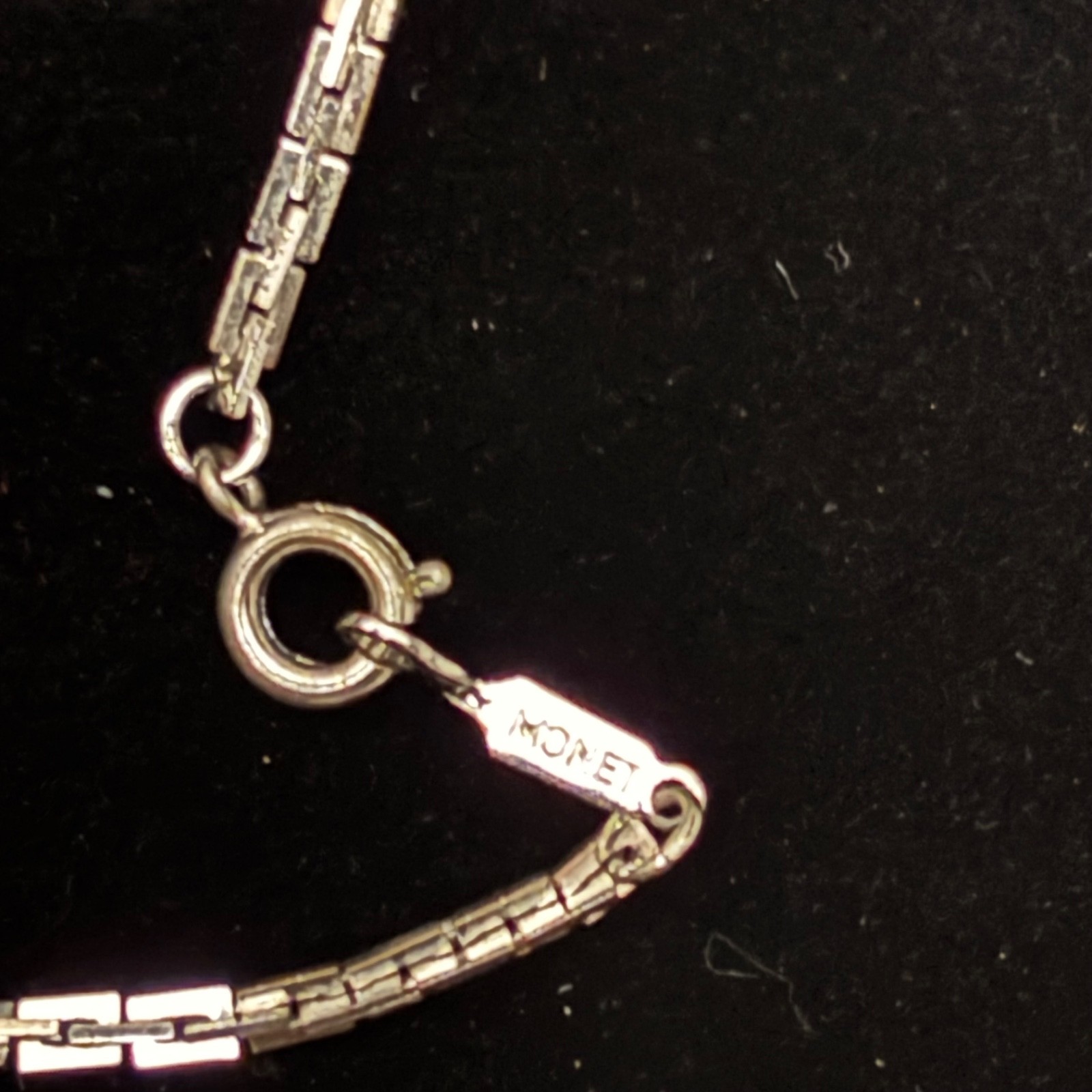 RARE vintage monet silver tone mouse jewelry 3 pc set