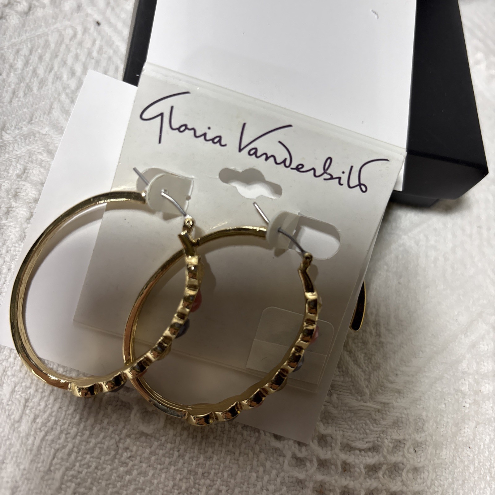 Vtg Pierced Earrings Lot 3 Pairs 80s To 90s Gold Silver One Gloria Vanderbilt