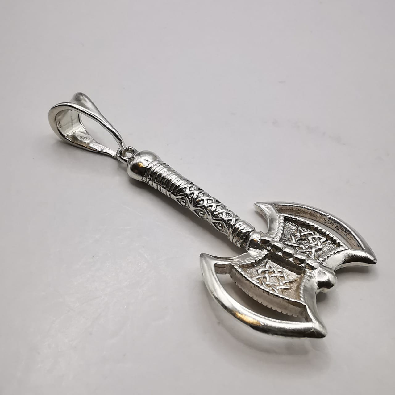 Vintage Pendant “Perun’s Axe ” made of 925 silver,sample,handmade, 4,23g