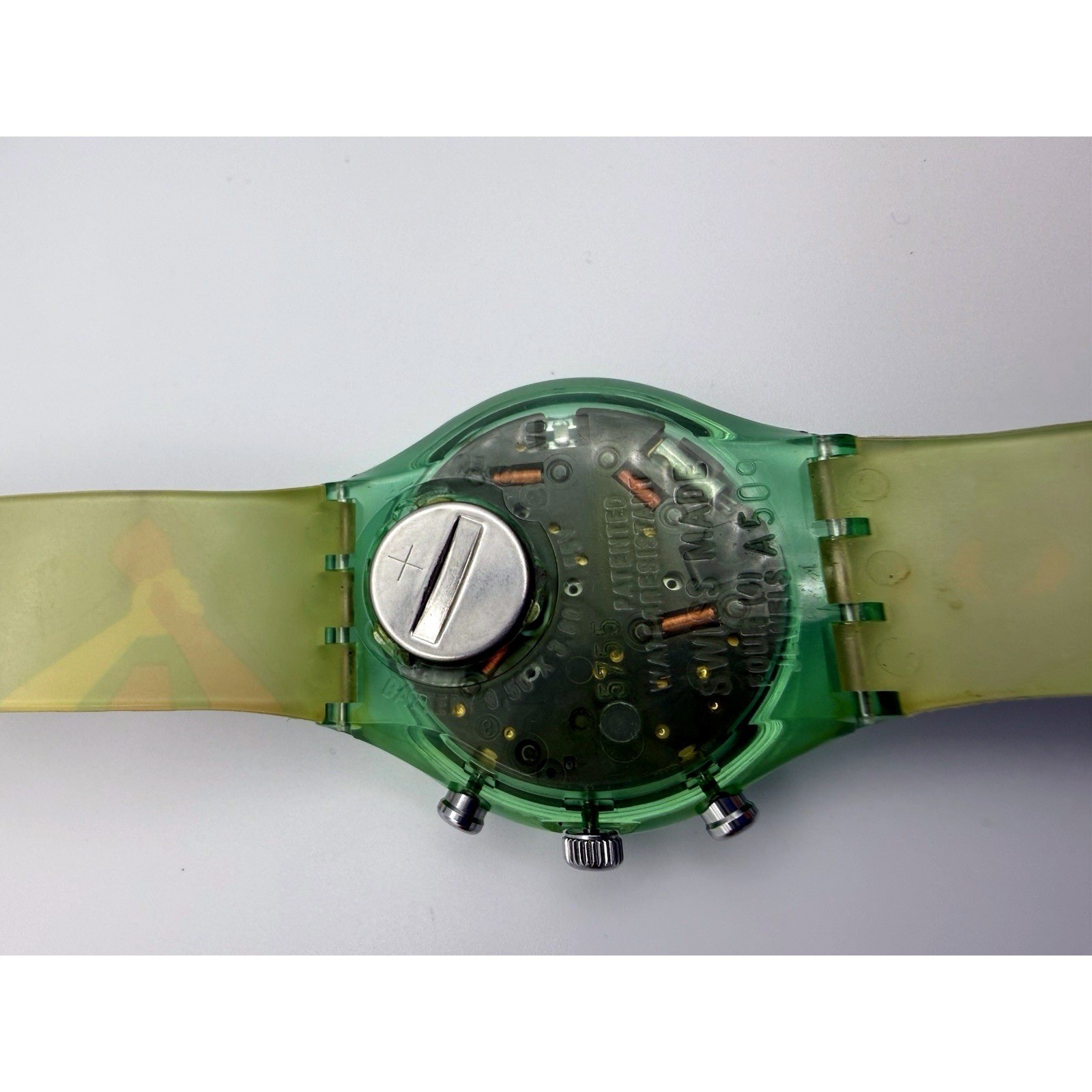 SWATCH WATCH UN UNITED NATIONS CHRONOGRAPH 50 ANNIVERSARY WRISTWATCH SWISS 1990