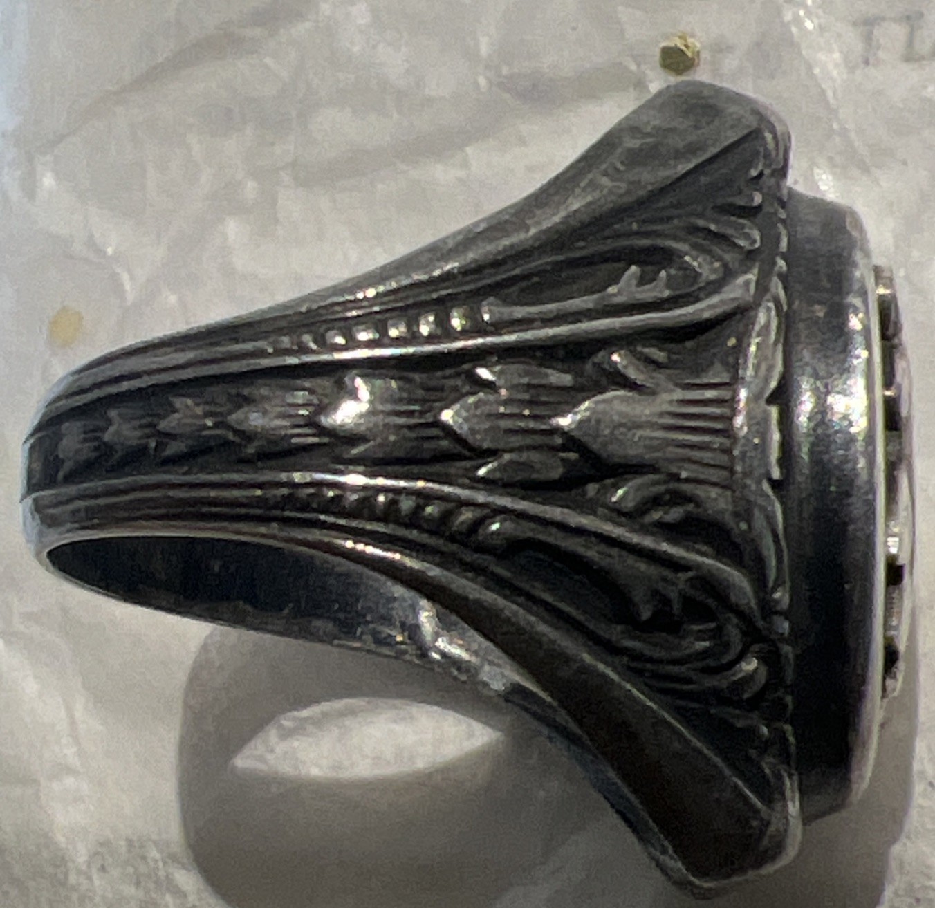 ww2 U.S. Coast Guard Sterling sliver Size 7.75 rare vintage