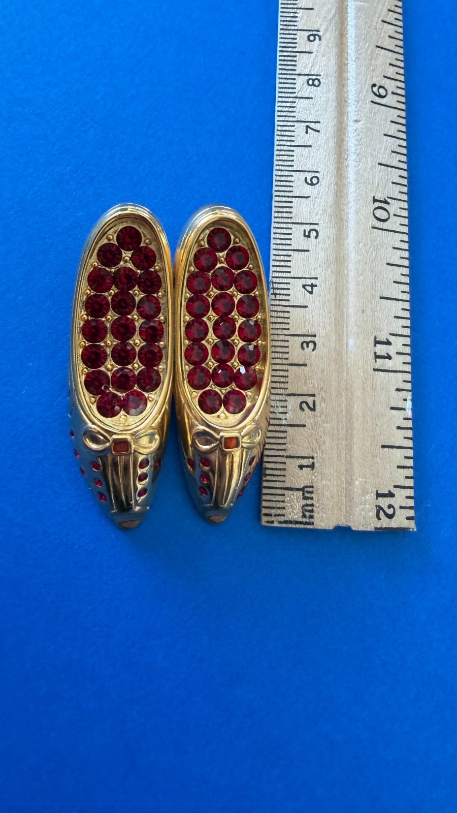 Berebi Ruby Shoe pin 1996 Sold By Edgar Berebi NOS COA BOX Vintage