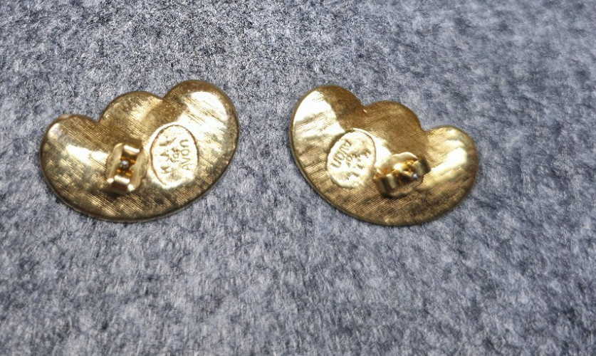 KJL Kenneth Jay Lane For Avon Earrings Butterfly Wings, Vintage