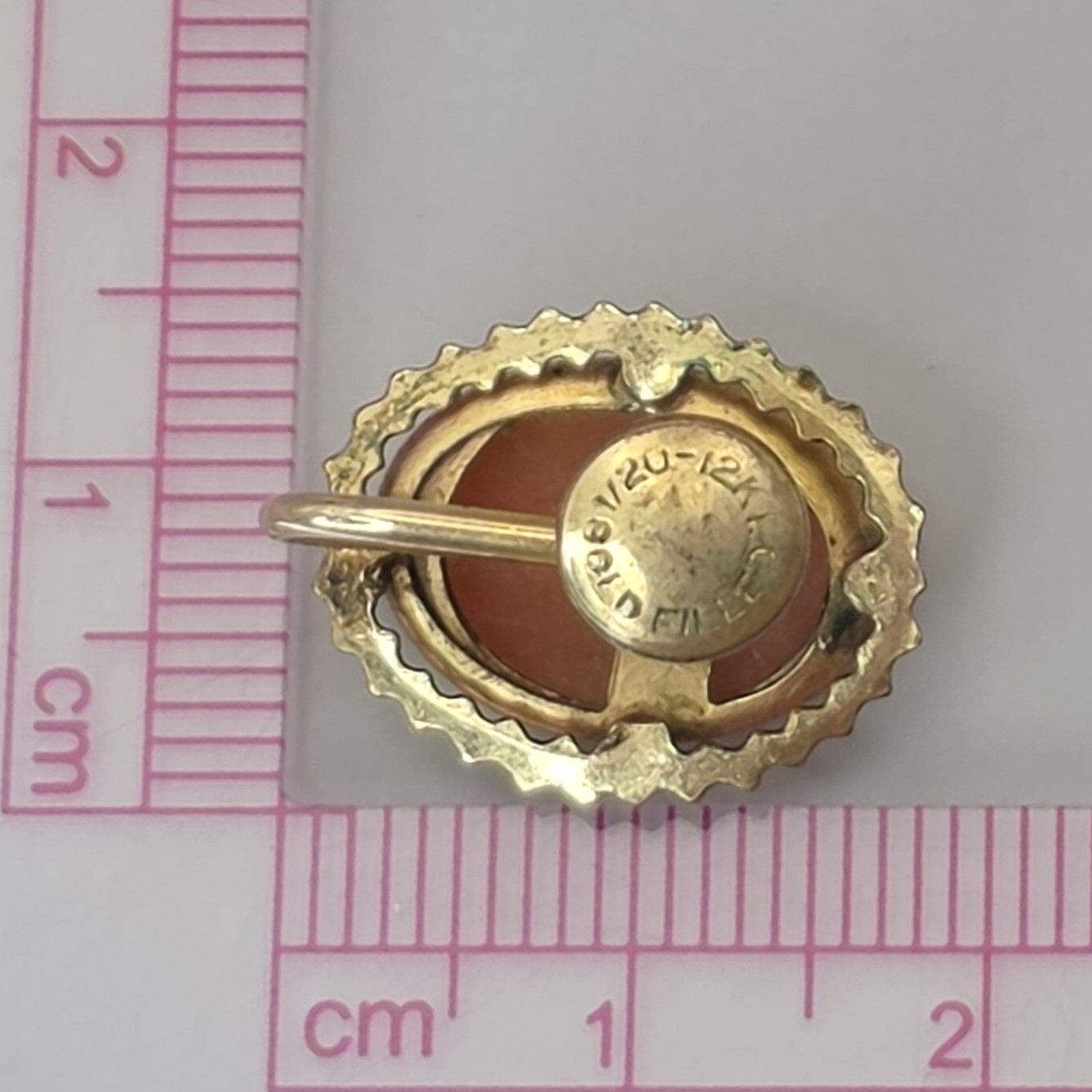 Classic Vintage Hand Carved Shell Cameo Screw Back Earrings 12K Gold Filled Lady