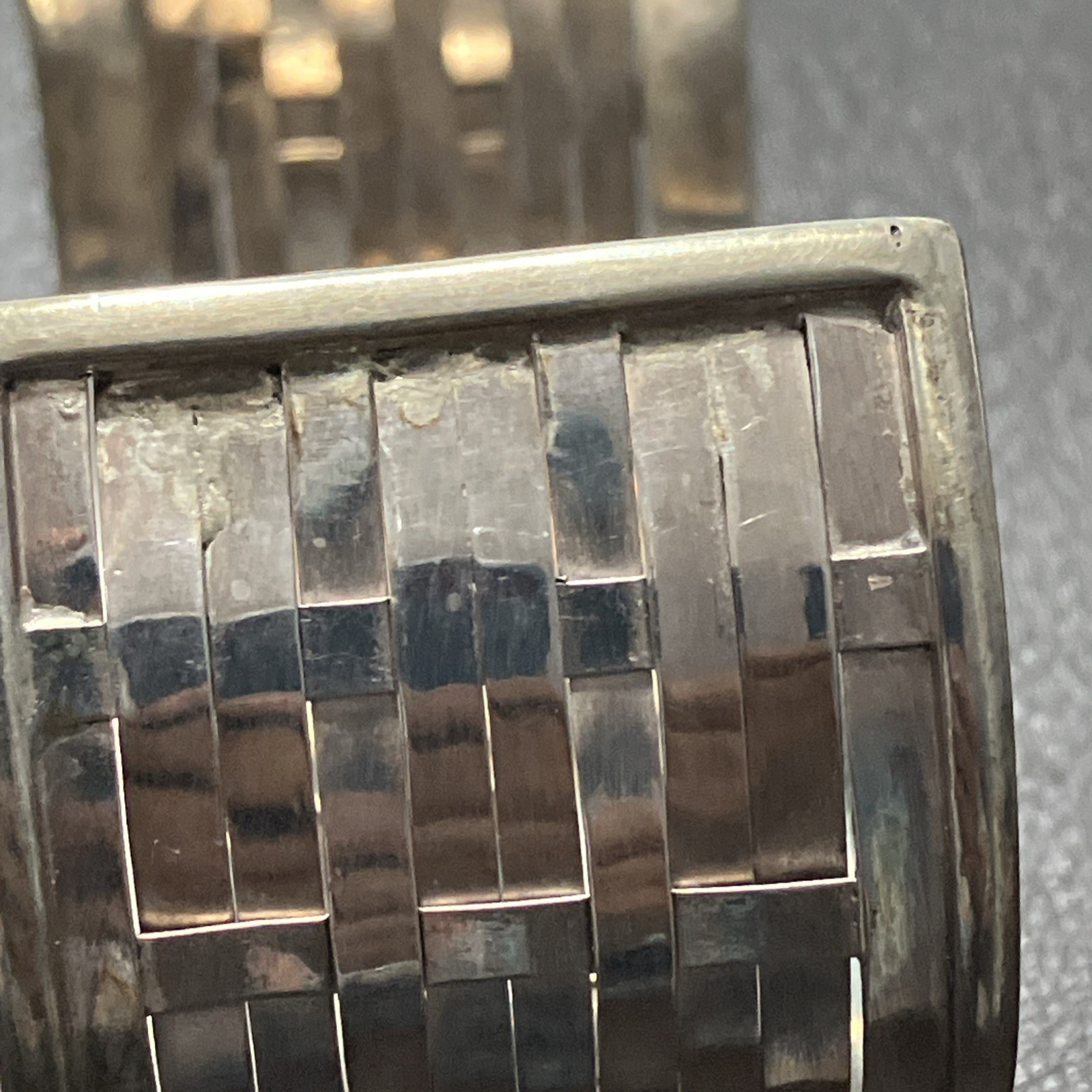 Sterling Silver 925 Cuff Woven 35 Grams Adult Unisex Adjustable
