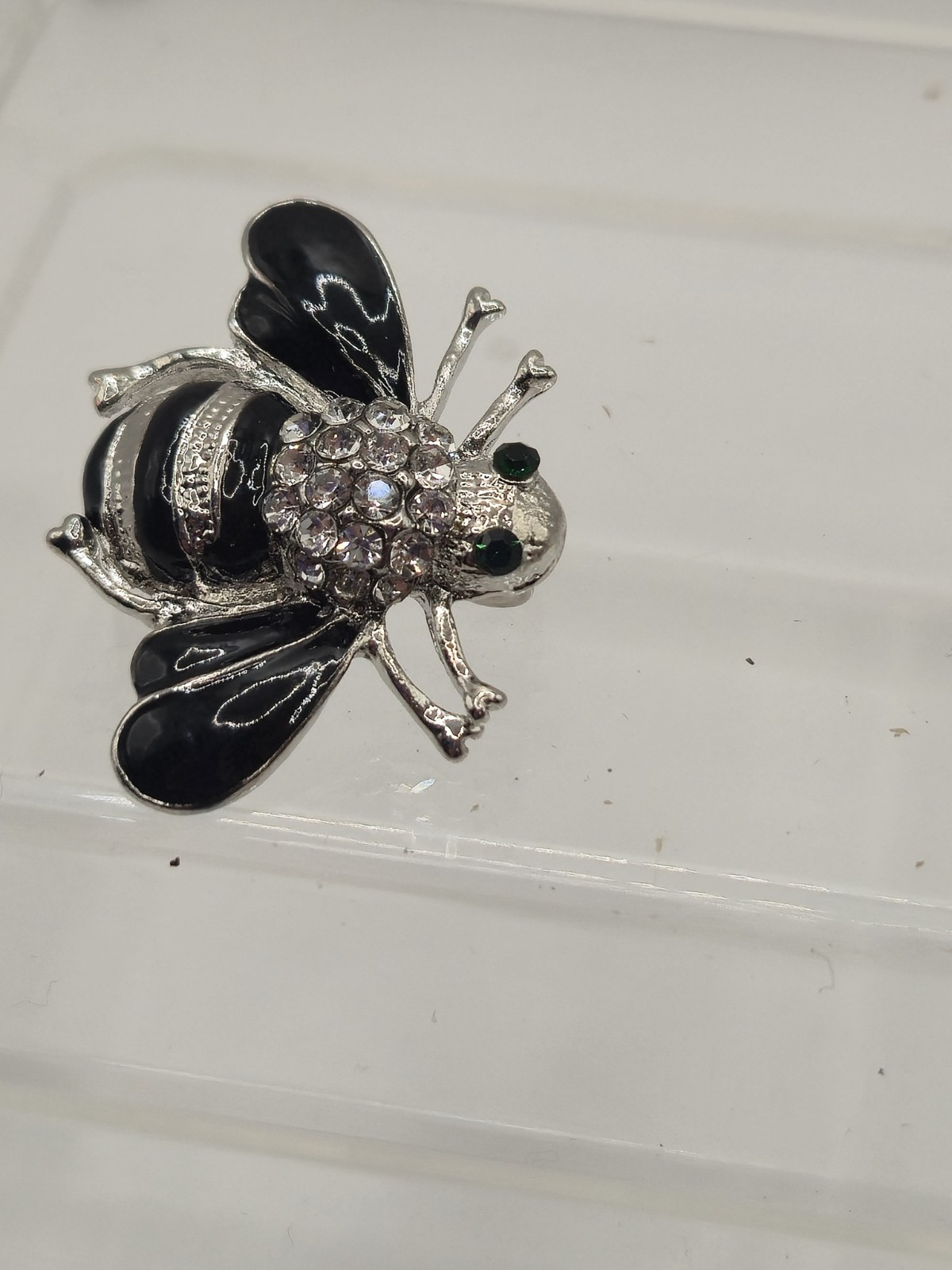Rhinestone Bee Brooch Unbranded