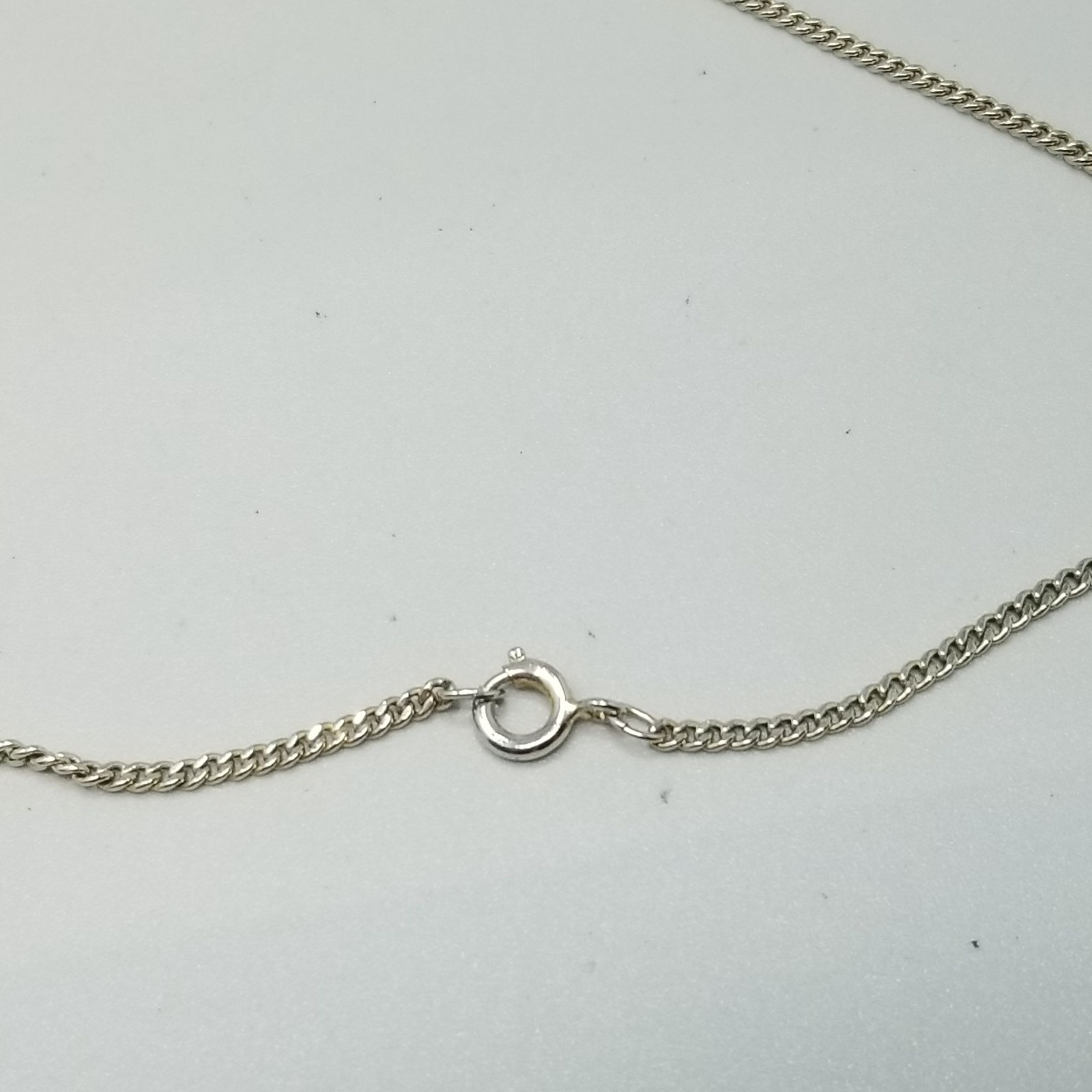 Vintage Four Leaf Clover Bubble Charm Pendant Necklace 18 Inch Chain Good Luck