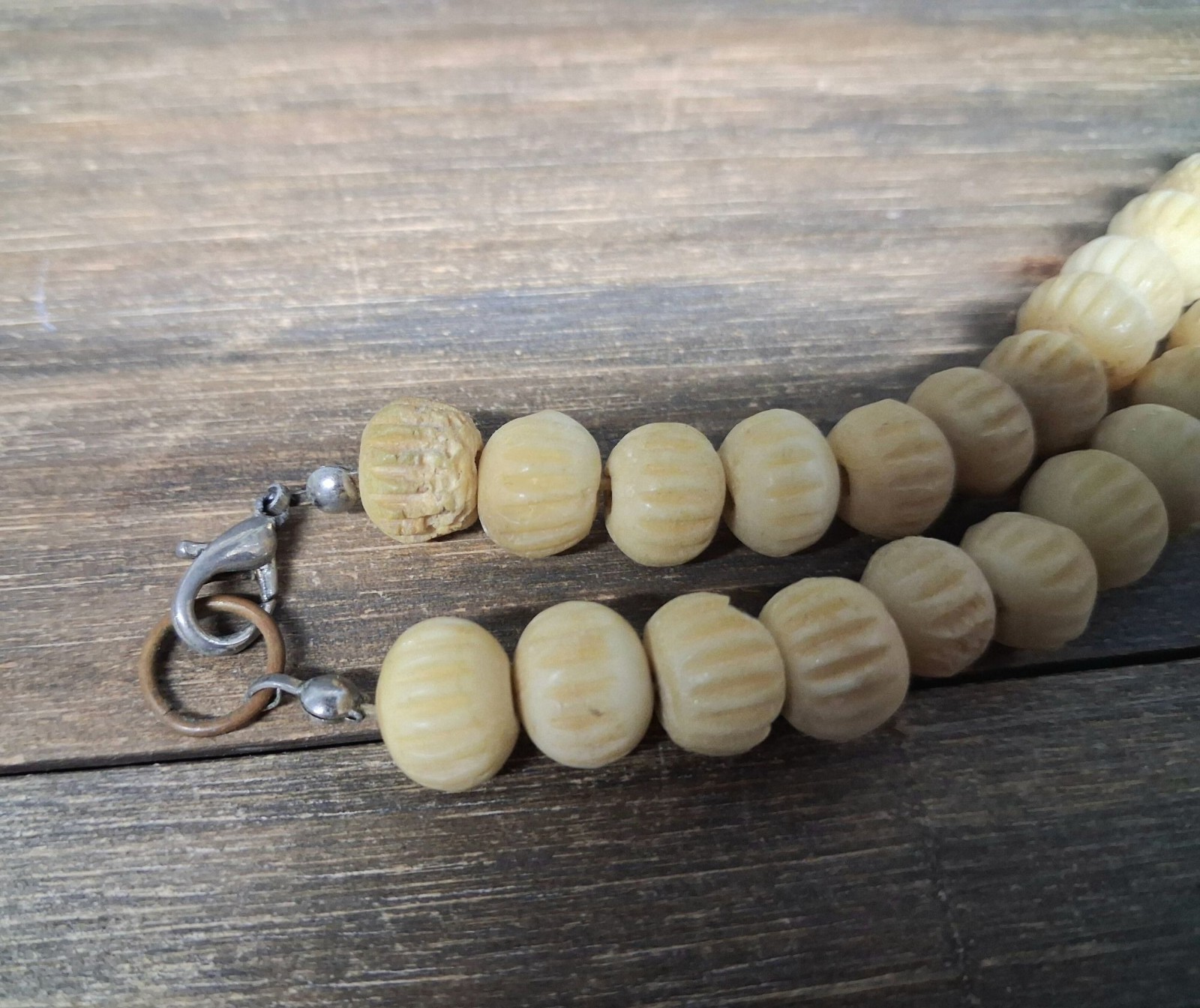 Vintage Tribal Style Necklace Wooden Other Unknown Carved Turtle Ancestral Mask