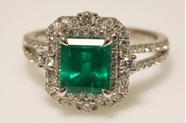 Art Deco 3.40 Ct Green Emerald Antique Vintage Engagement Ring 925 Silver